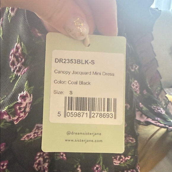 Sister Jane Black Floral Mini Dress - Picture 5 of 5